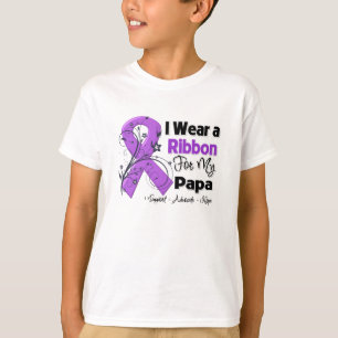 T-shirt Papa - ruban de Cancer pancréatique