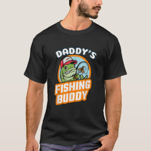 T-shirt Papa s Fishing Buddy Novelty Boys Youth