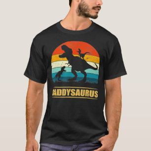 T-shirt Papa Saurus Daddy Dinosaur T Re 2 Enfants Famille 