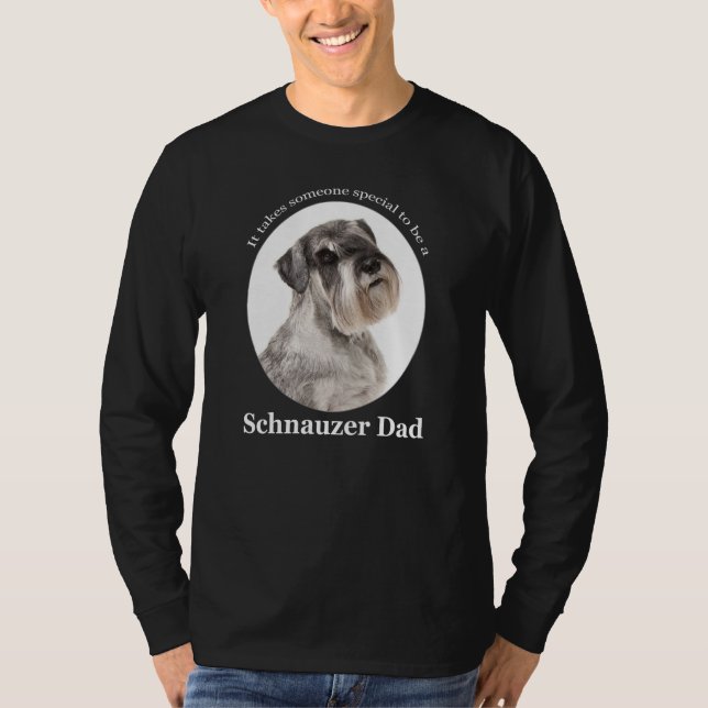 T-shirt papa Schnauzer (Devant)