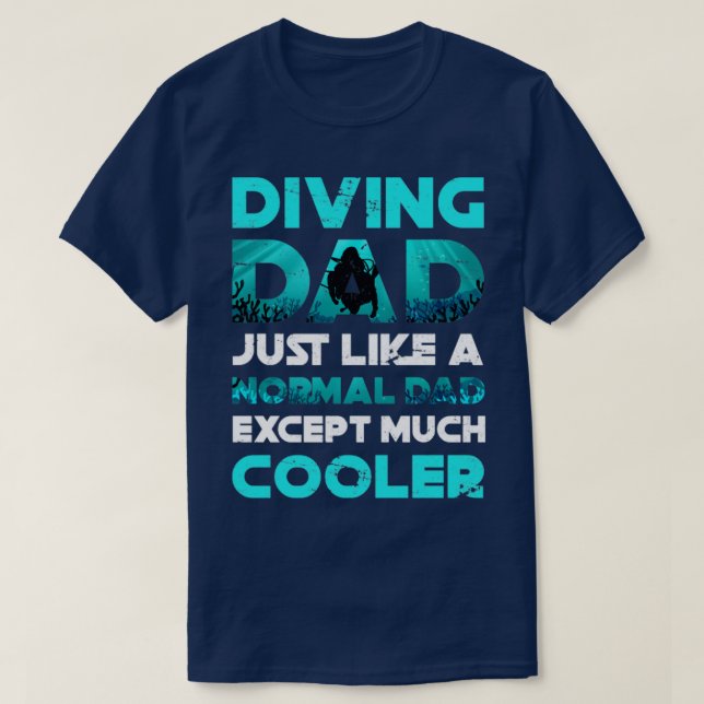 T-shirt Papa Scuba Diver (Design devant)