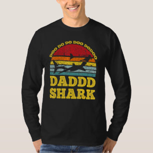 T-shirt Papa Shark Fête des pères Vintage requin papa