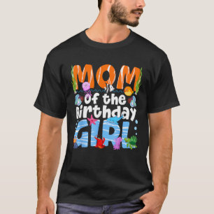 T-shirt Papa Sous Mer Thème Anniversaire Fête Fille Océan 