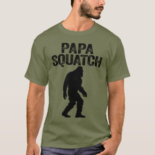T-shirt Papa Squatch Funny Bigfoot - Cadeau Fête des pères