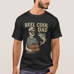 T-shirt Papa super cool drôle de jeu de mots sur la pêche