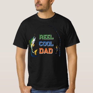 T-shirt Papa Super Cool Pêche Pun Drôle Cadeau Fête des Pè
