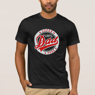 T-shirt PAPA SUPERBE PUR de 100 pour cent