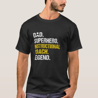 T-shirt Papa Superhero Entraînement instructif Entraînemen