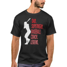 Papa Superhero Entraîneur de baseball Légende Funn