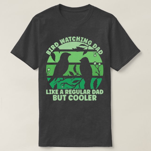 T-shirt Papa surveillant les oiseaux (Design devant)