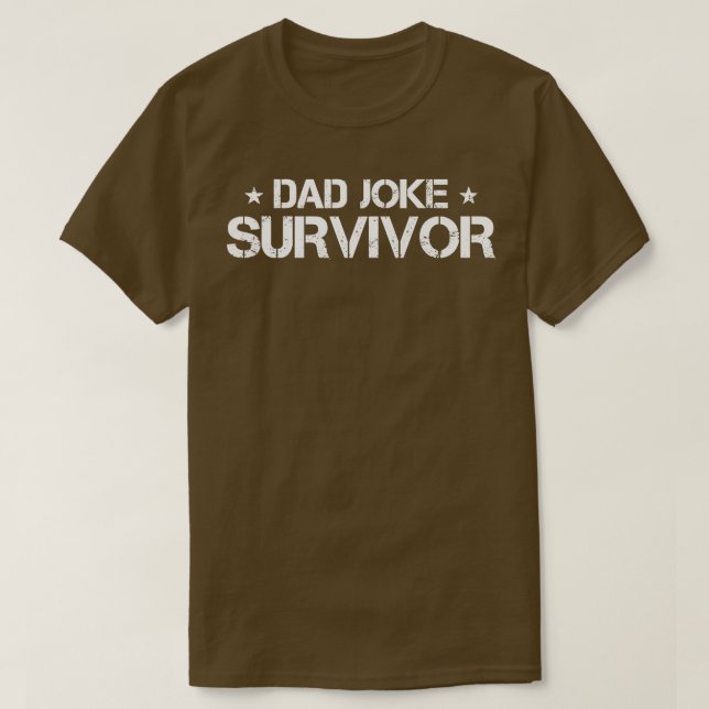 T-shirt Papa, survivant de la plaisanterie (Design devant)
