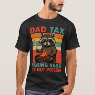 T-shirt Papa Tax Drôle de Raton laveur BBQ pour la fête de