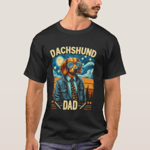 T-shirt Papa teckel pour animal de compagnie teckel pour h