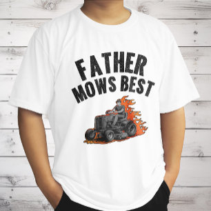 T-shirt Papa Tonde le Mieux Drôle Papa Feu Flamme Tonte de