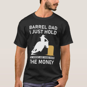 T-shirt Papa Tonneau Je Tiens Juste Le Cheval et la main 