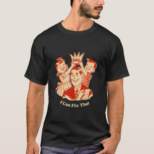 T-shirt Papa Travail dur Papa Dedication Famille