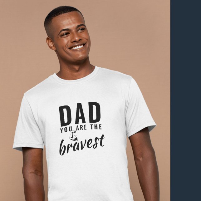 T-shirt Papa, tu es la fête du Père le plus courageux (Créateur téléchargé)