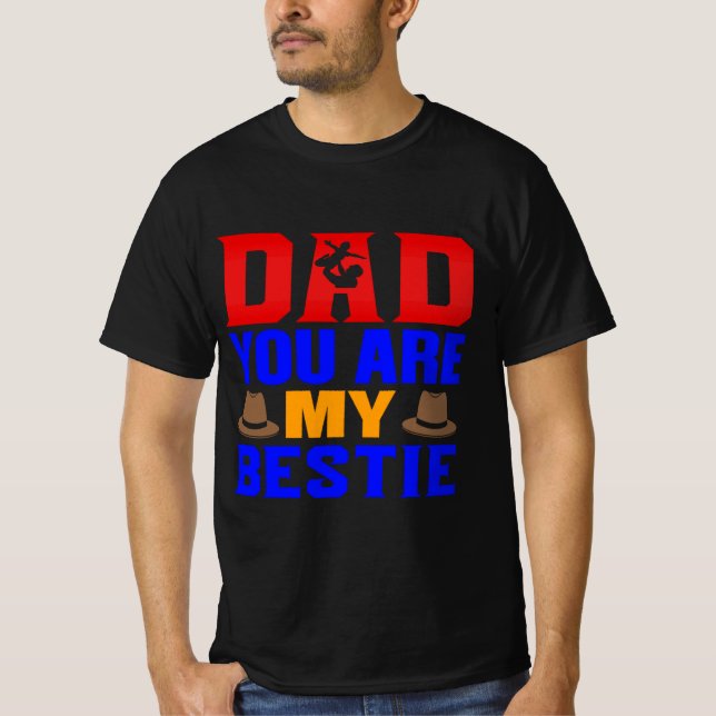 T-shirt Papa Tu Es Ma Bestie (Devant)