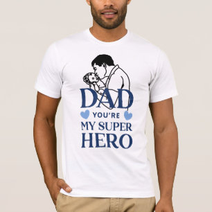 T-shirt Papa, tu es mon super-héros