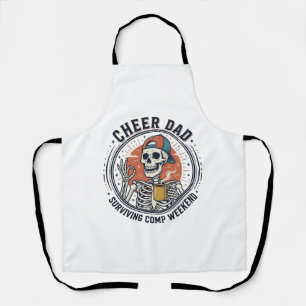 T-Shirt Papa überlebt Wettbewerbs-Wochenende Skele Schürze