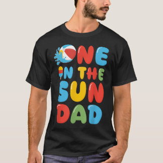 T-shirt Papa Un Dans Le Soleil Fête D'anniversaire 1Ère An