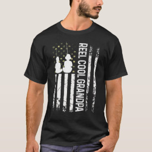 T-shirt Papa Usa Drapeau Bob Cool Grand-père Pour Papa Pêc