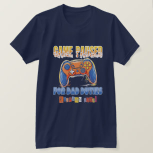 T-shirt Papa Video Gamer Drôle Citation