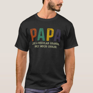 T-shirt Papa vintage Comme Grand-Père Régulier Seulement G