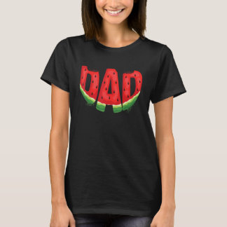 T-shirt Papa Watermelon Fruit Été Famille Correspondant Na