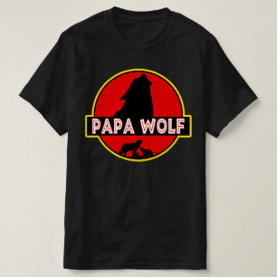 T-shirt papa wolf drôle cadeau de fête des pères