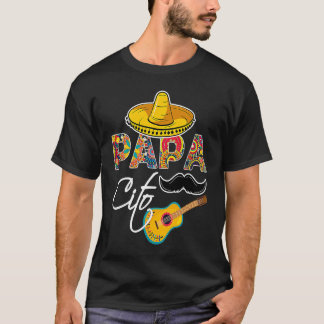T-shirt Papacito Serape Mexicain Sombrero Cinco de Mayo