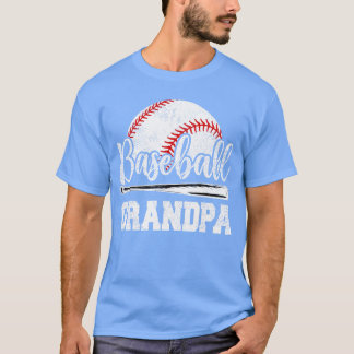T-shirt Papapa de baseball Joueur de baseball Jour de matc