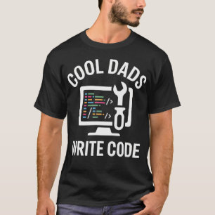 T-shirt Papas Cool Écrivent du Code Drôle Programmeur Coda
