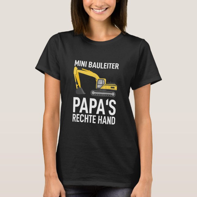 T-shirt Papa's Droite Mini échelle de construction Boy Chi (Devant)