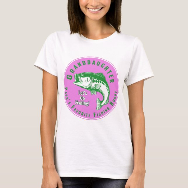 T-shirt Papa's Favori Fishing Buddy (Devant)