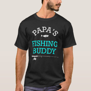 T-shirt Papas Fishing Buddy Cute Kids Don