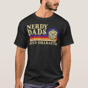 T-shirt Papas Intellos Forment Le Caractère - Jdr Tablette