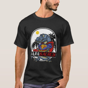 T-shirt papasaurus t-rex, cadeau drôle de papa dinosaure