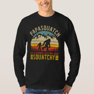 T-shirt Papasquatch masculin comme un grand-père, mais bie