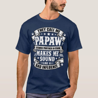 T-shirt Papaw Papaw Grand-père Étape Papa Père Père