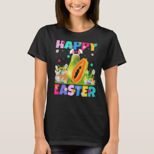 T-shirt Papaya Fruit Happy Bunny Pâques Papaya Pâques Sole