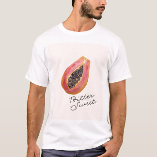 T-shirt Papaye ; Amer et Sucré