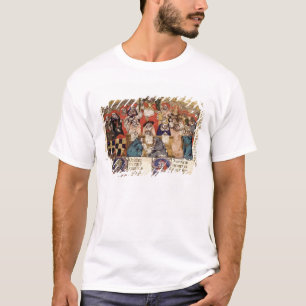 T-shirt Pape Boniface VIII présidant au-dessus d'a