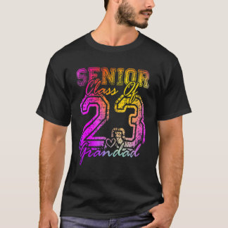 T-shirt Papé fier et coloré Cœur mignon Diplômé Aîné