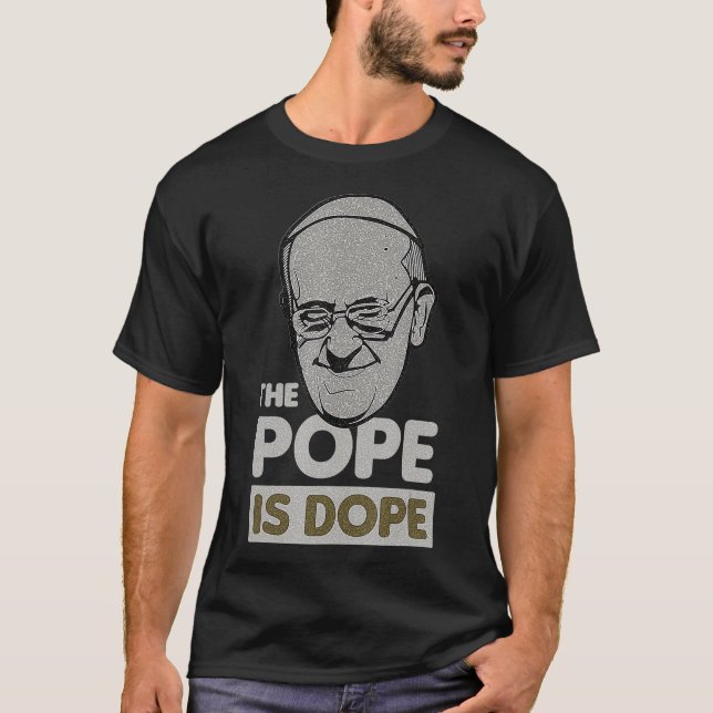 T-shirt Pape François Catholique Saint Jésus Don I (Devant)
