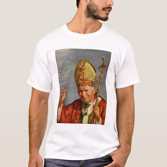 T-shirt Pape Jean Paul II h (Devant)