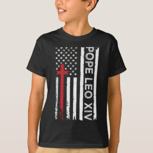 T-shirt Pape Léon Xiv Église Catholique Foi Chrétienne Pap