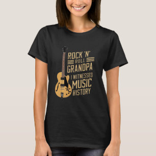 T-shirt Papé Rock 'N' Roll J'ai été témoin de l'histoire d