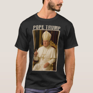 T-shirt Pape Trump 1 Trump Pape Donald Trump Siège politiq