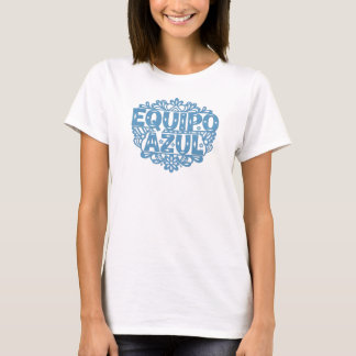 T-shirt Papel Picado Révélation de Sexe Équipe Bleue